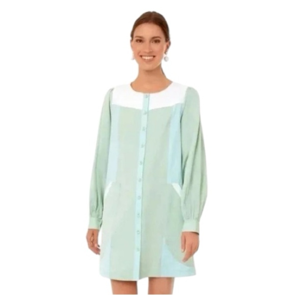 Tuckernuck Pomander Place Sea Green Elliot Dress Size small